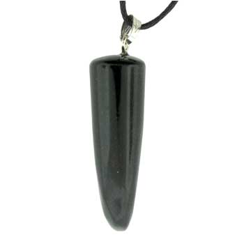 11X36mm Black Stone Chili Pendants