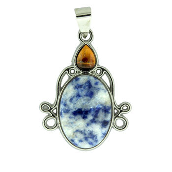 26X34mm Sodalite Brazil Oval Pendants