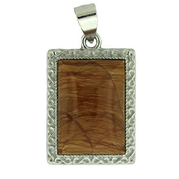 19X29mm Scenic Jasper Rectangle Pendants