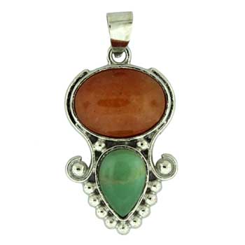 20X34mm Red Aventurine Oval Pendants