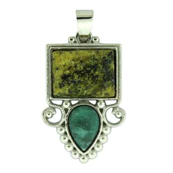22X35mm Dyed Yellow Turtle Jasper Rectangle Pendants