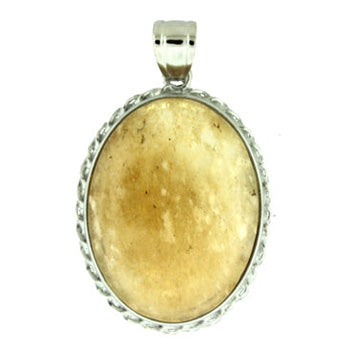 35X50mm Rutilated Quartz Glass Oval Pendants