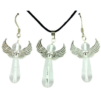20-30mm Synthetic Crystal Angel Pendants & Earrings