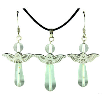 20-30mm Synthetic Crystal Angel Pendants & Earrings