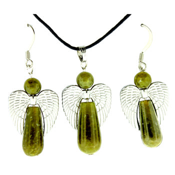 20-30mm Chinese BC Serpentine Angel Guidance Pendants & Earrings