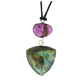 Labradorite Triangle Pendants