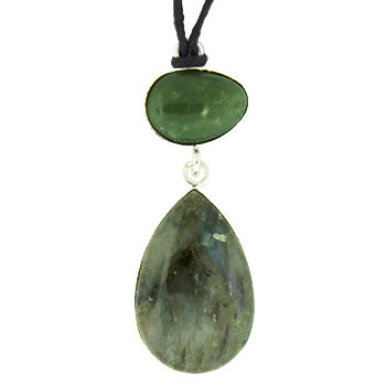 Labradorite Pear Pendants