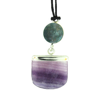 Fluorite Tongue Pendants