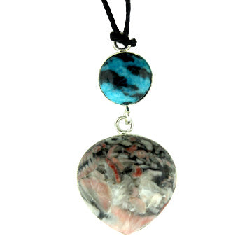 Insect Fossil Jasper Briolette Pendants