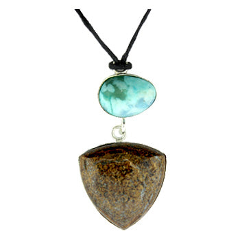 Bronzite Triangle Necklace