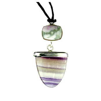 Fluorite Tongue Pendants