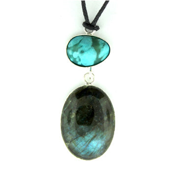 Labradorite Oval Pendants