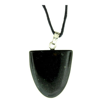 Black Stone Tongue Pendants