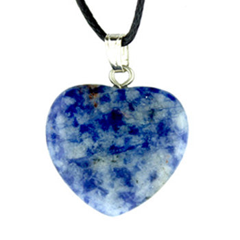 Sodalite Brazil Heart Pendants