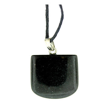 Black Stone Tongue Pendants