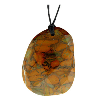 37-46mm Bamboo Jasper Freeform Pendants