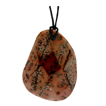 37-46mm Red Picture Jasper Freeform Pendants