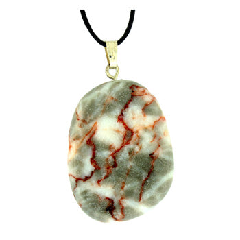 25-32mm Pink Web Jasper Freeform Pendants