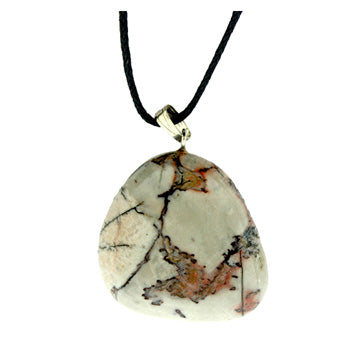 25-32mm Red Picture Jasper Freeform Pendants