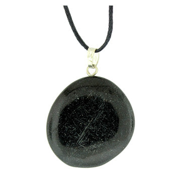 25-32mm Black Stone Freeform Pendants