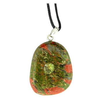 25-32mm Unakite Freeform Pendants