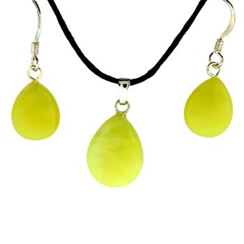 11X14/13X17mm Olive Serpentine Pear Pendants & Earrings