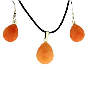 11X14/13X17mm Red Aventurine Pear Pendants
