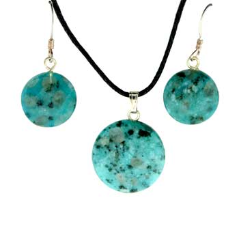 11X14/13X17mm Aqua Quartz Dyed Coin Pendants