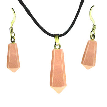 6X16/8X21mm Rose Quartz Taper Point Pendants & Earrings