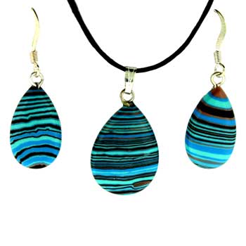 12X20/16X22mm Synthetic Calsilica Pear Pendants & Earrings