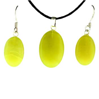 13X18/16X22mm Olive Serpentine Oval Pendants & Earrings