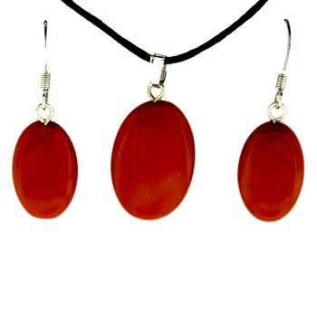 13X18/16X22mm Red Jasper Oval Pendants & Earrings