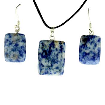 13X18/16X22mm Sodalite Brazil Rectangle Pendants & Earrings