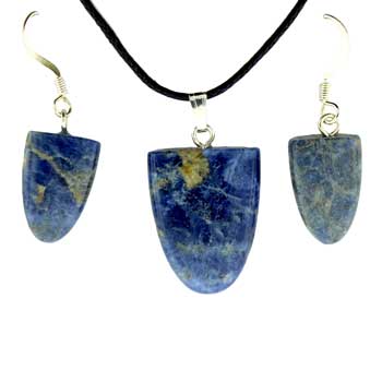 11X16/17X22mm Sodalite Tongue Pendants & Earrings