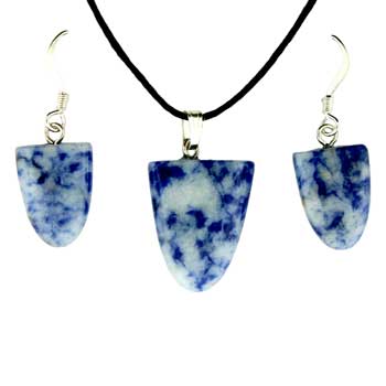11X16/17X22mm Sodalite Brazil Tongue Pendants & Earrings