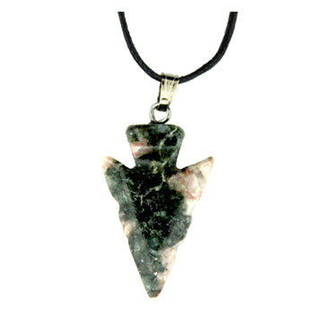 18X44mm Ruby Zeosite Arrowhead Pendants