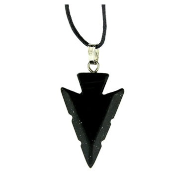 18X44mm Black Jasper Arrowhead Pendants