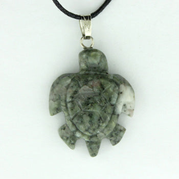 20X25mm Ruby Zeosite Swimming Turtle Pendants