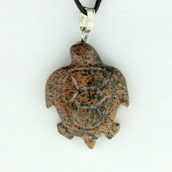 20X25mm Paintbrush Jasper Swimming Turtle Pendants