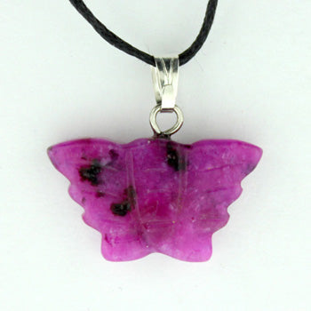 22X12mm Dyed Purple Quartz Glass Butterfly Pendants