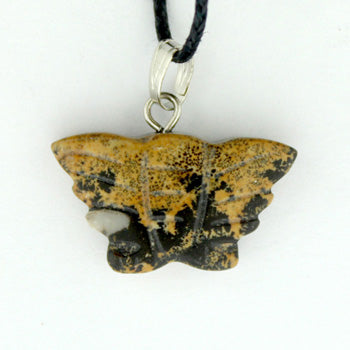 22X12mm Paintbrush Jasper Butterfly Pendants