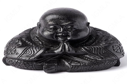 Shungite Chinese Buddah Carving
