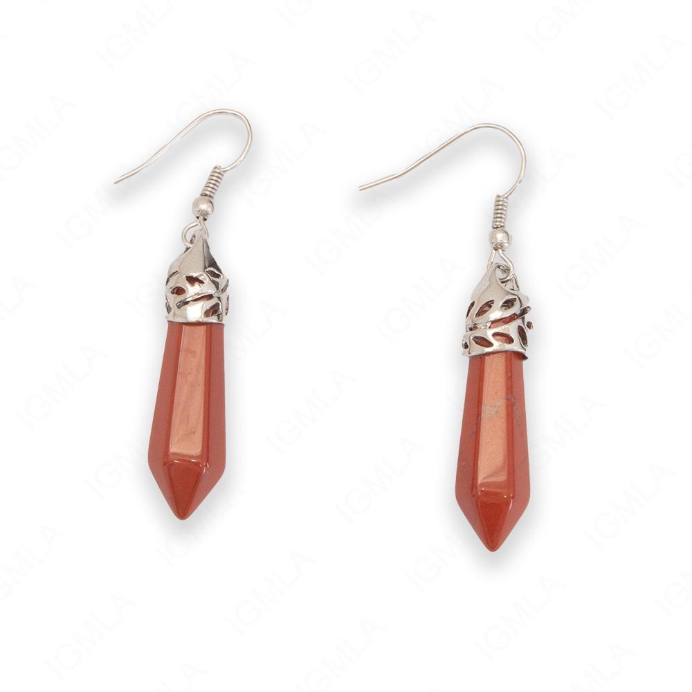 Blue Goldstone Point Earrings