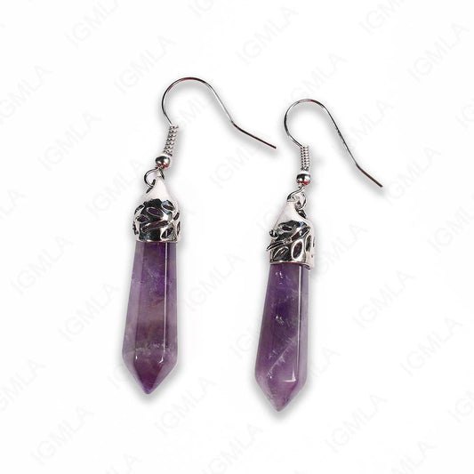 Amethyst Point Earrings