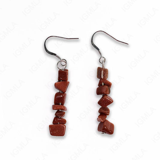 Cherry Quartz Chips Earrings