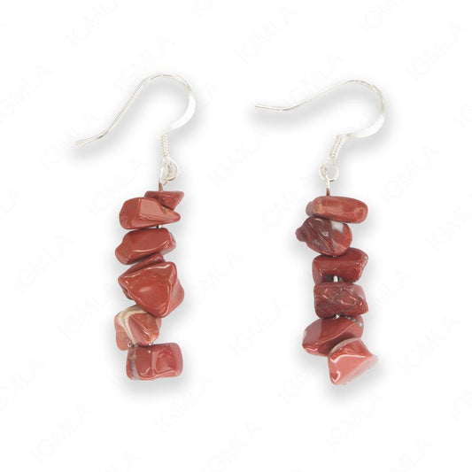 Red Jasper Chips Earrings