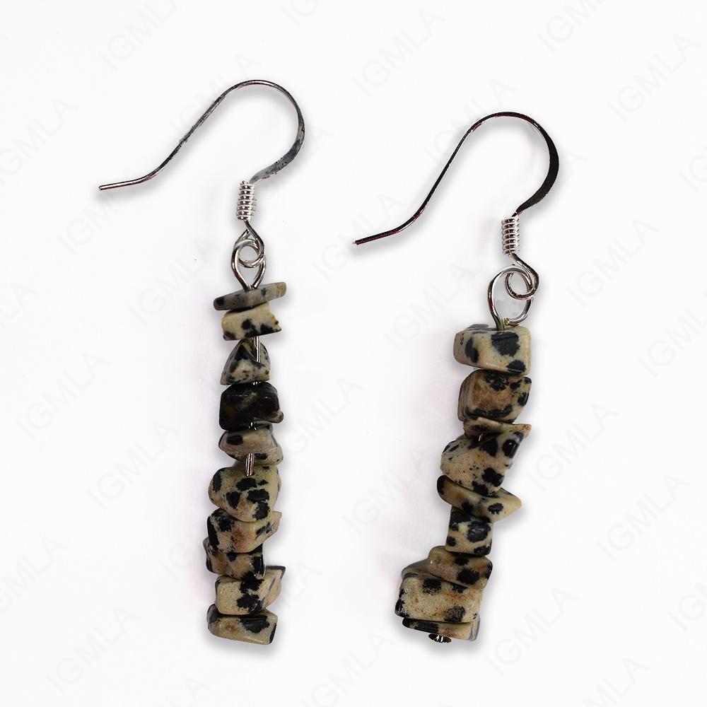 Dalmation Jasper Chips Earrings