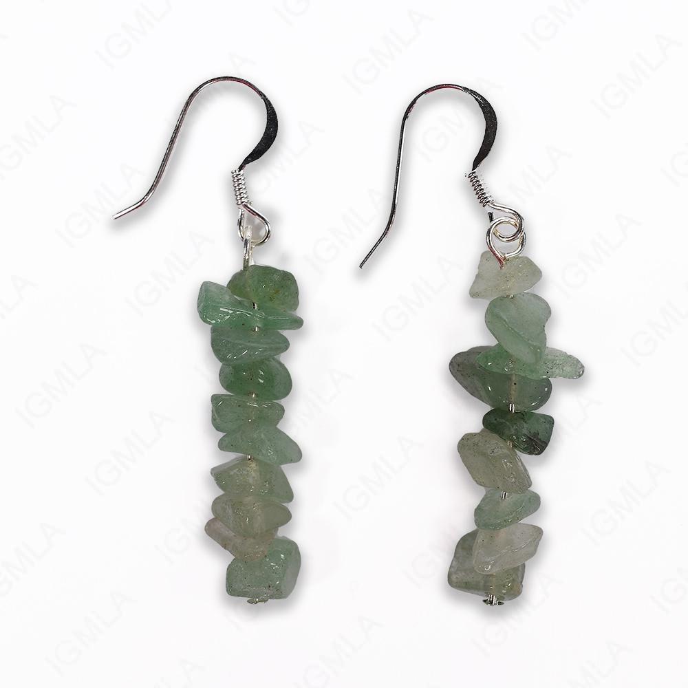 Green Avent. Chips Earrings