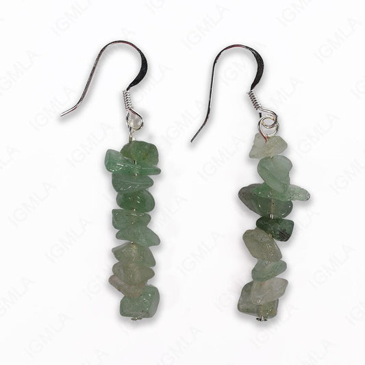 Green Avent. Chips Earrings