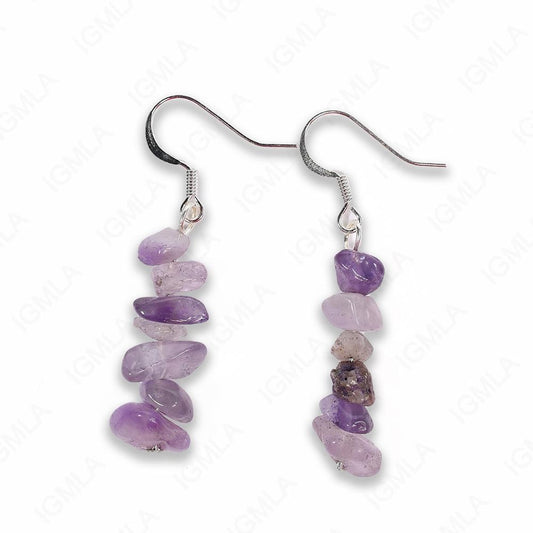 Amethyst Chips Earrings